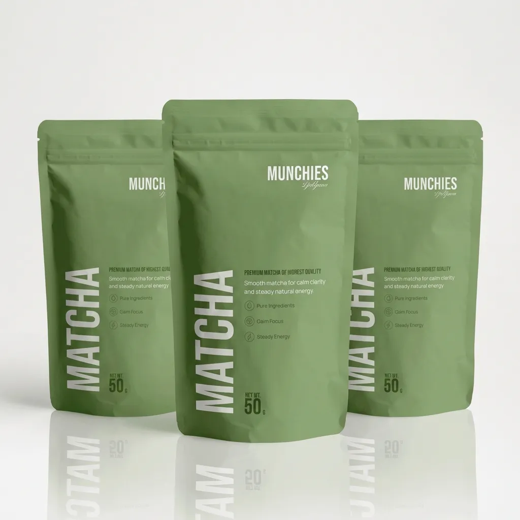 3 bags of matcha